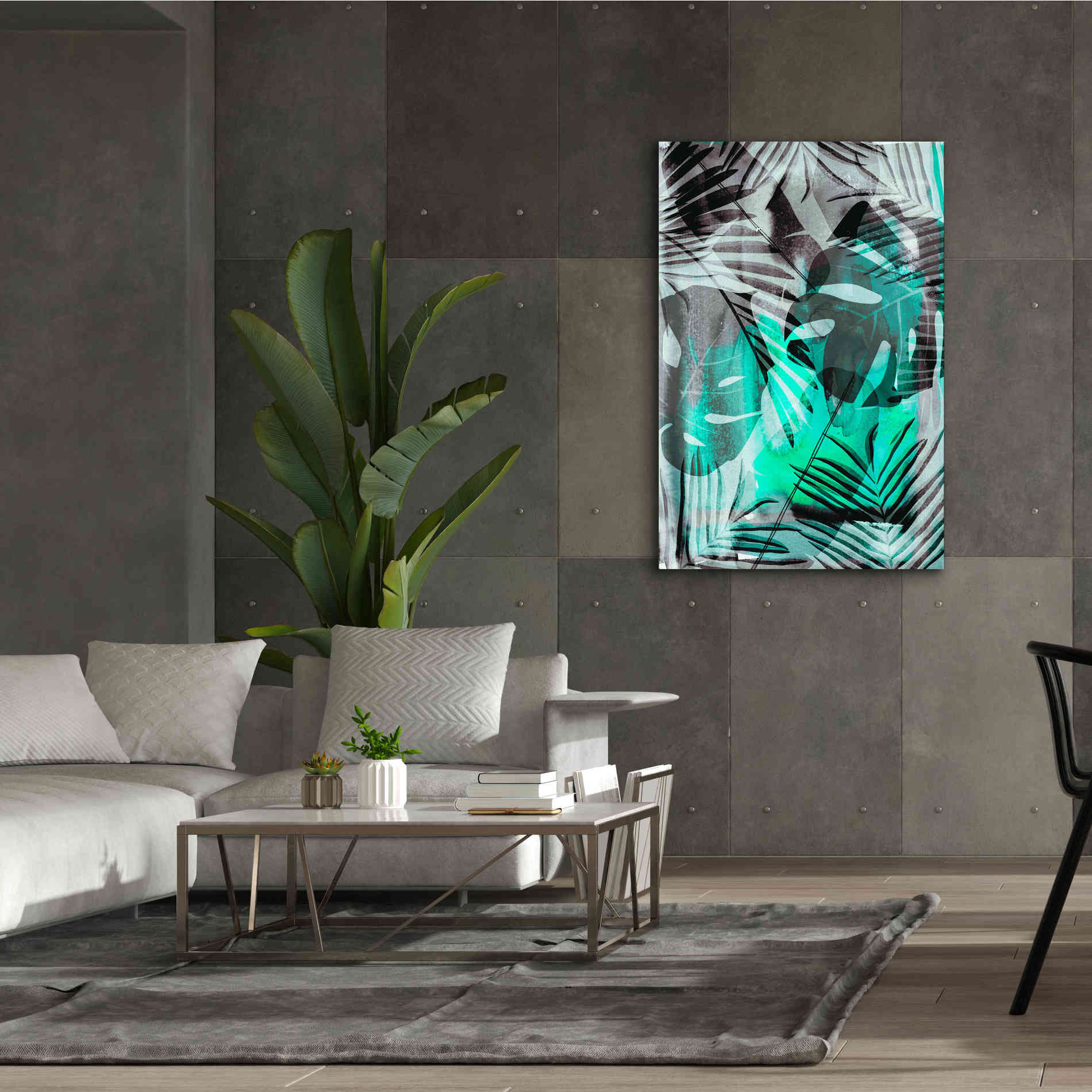 'Exotic Adventure Green' by Andrea Haase Giclee Canvas Wall Art,40 x 60