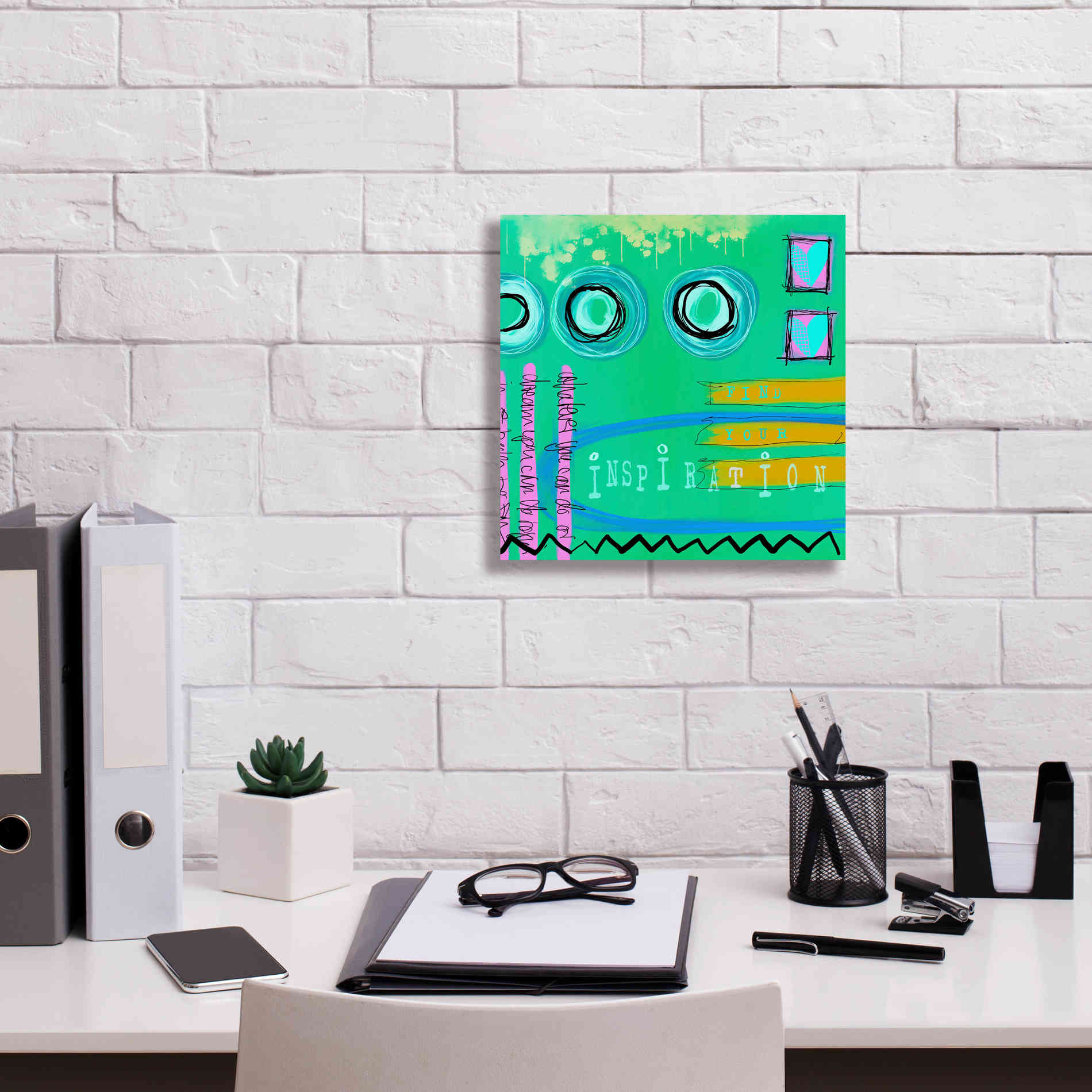'Abstract Inspiration' by Andrea Haase Giclee Canvas Wall Art,12 x 12