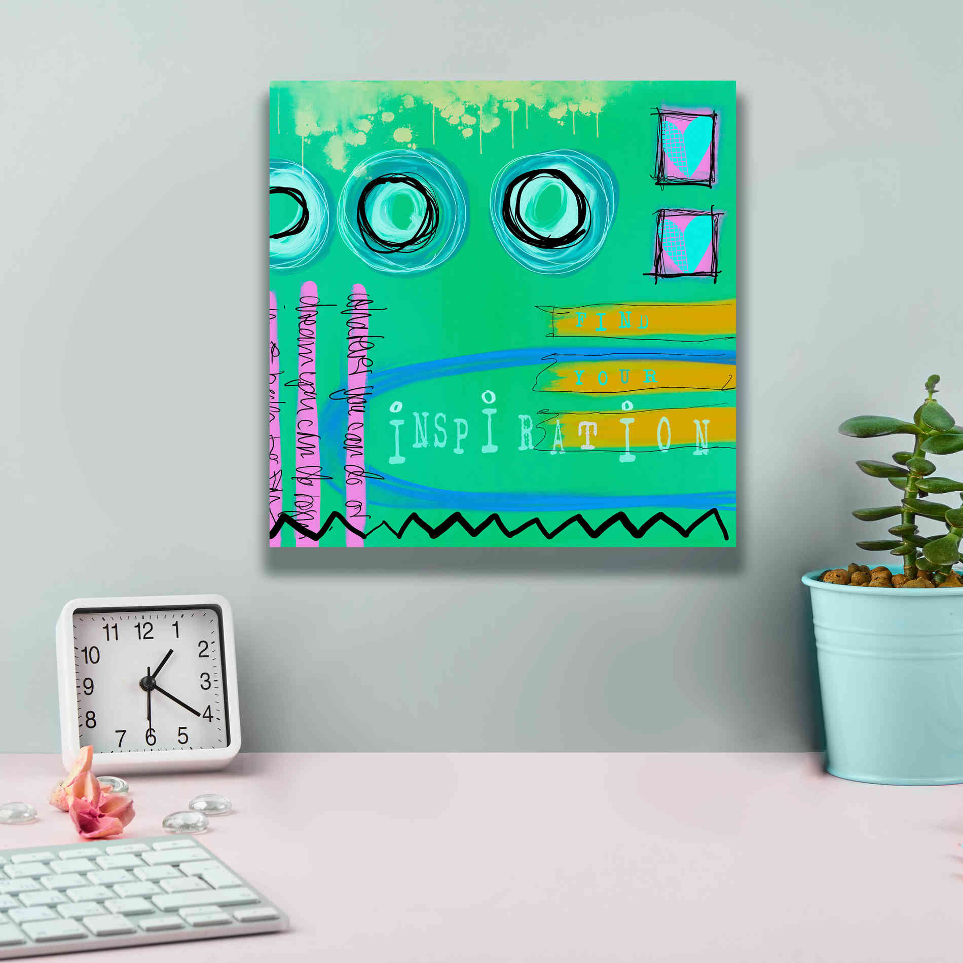'Abstract Inspiration' by Andrea Haase Giclee Canvas Wall Art,12 x 12