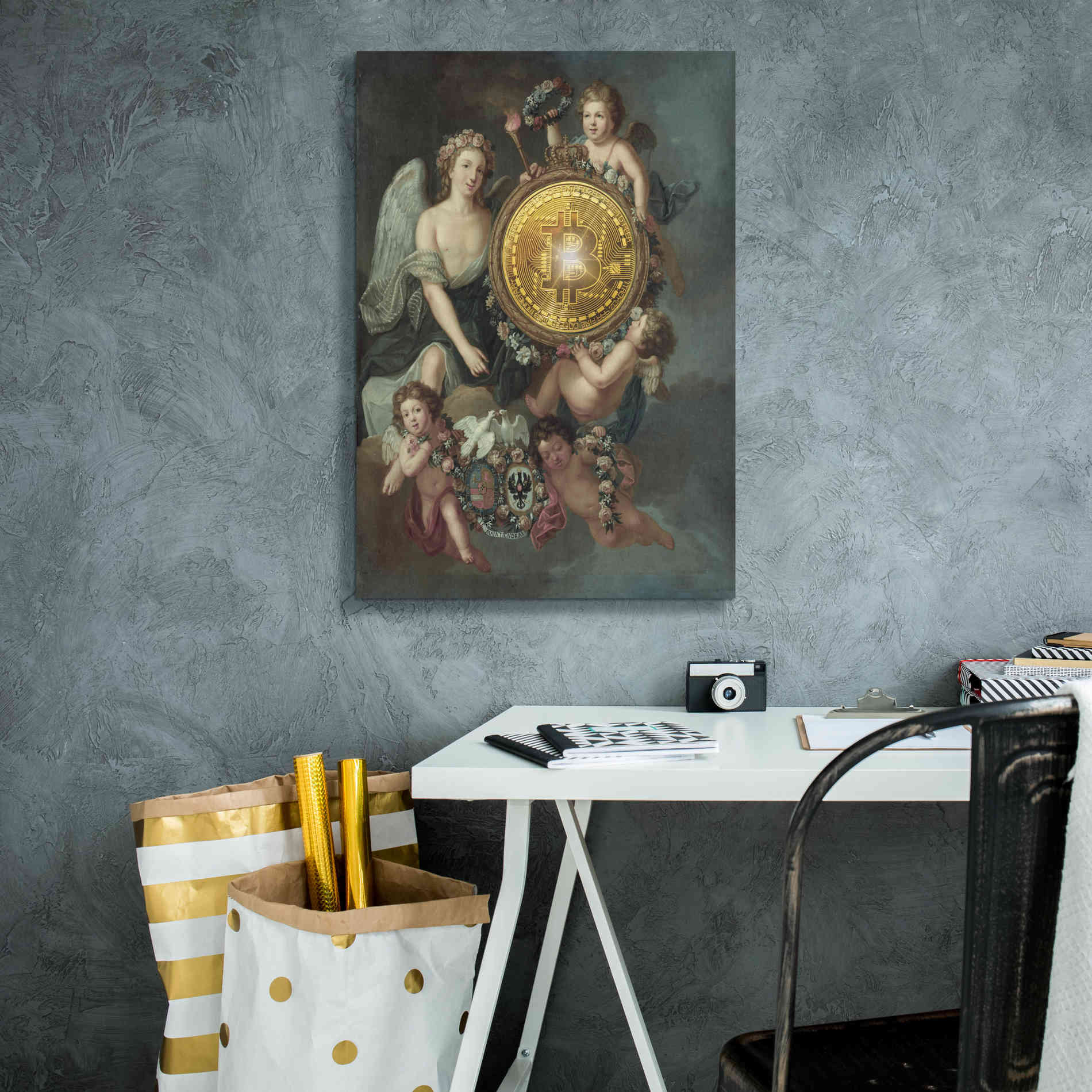 'History Meets Future IV' by Andrea Haase Giclee Canvas Wall Art,18 x 26