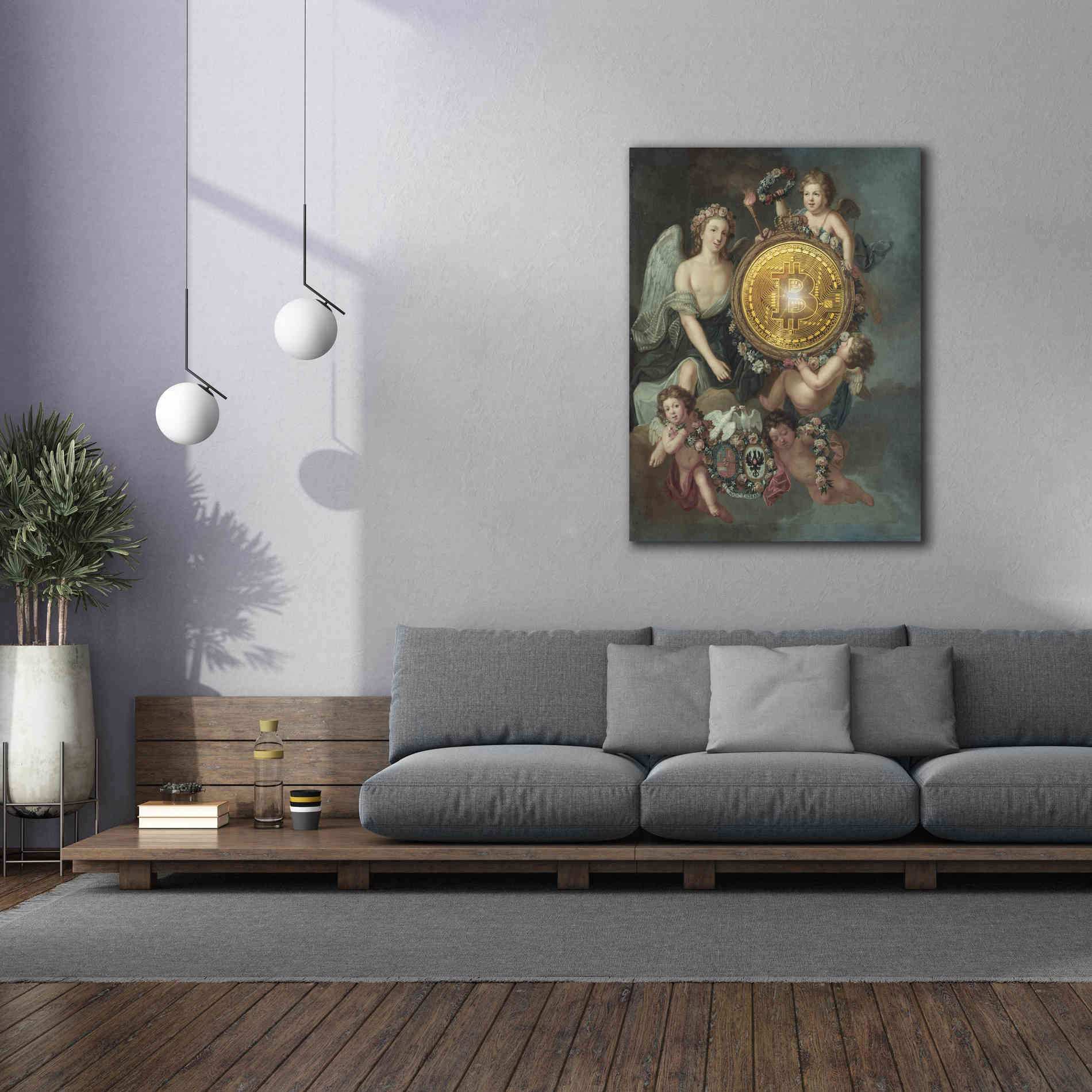 'History Meets Future IV' by Andrea Haase Giclee Canvas Wall Art,40 x 54