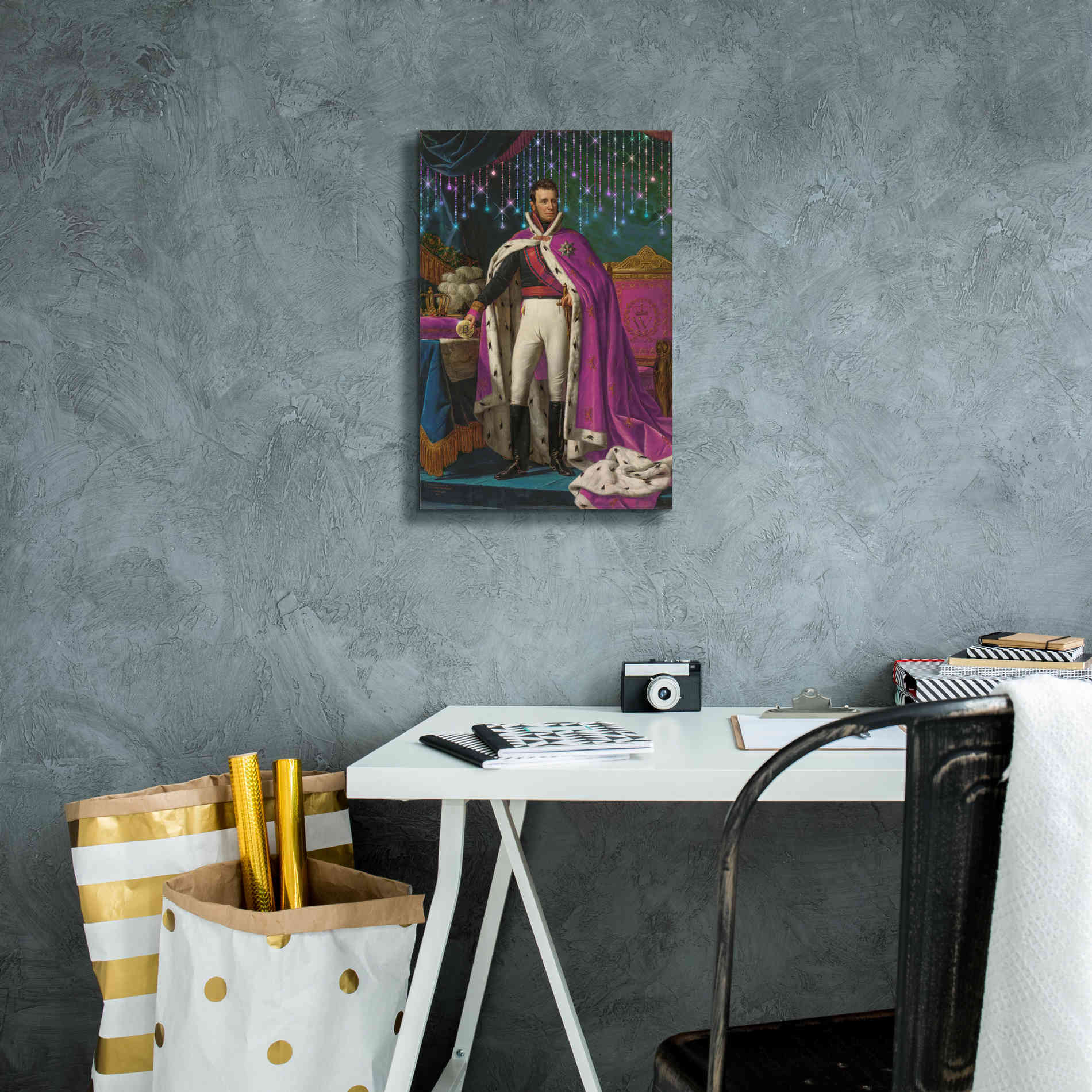'History Meets Future V' by Andrea Haase Giclee Canvas Wall Art,12 x 18