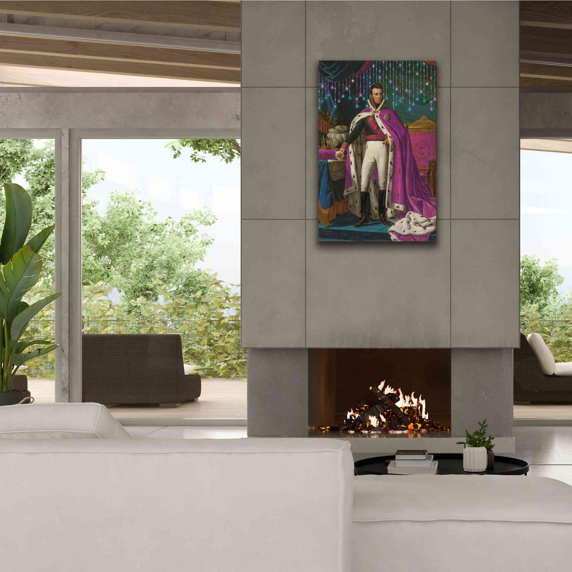 'History Meets Future V' by Andrea Haase Giclee Canvas Wall Art,26 x 40