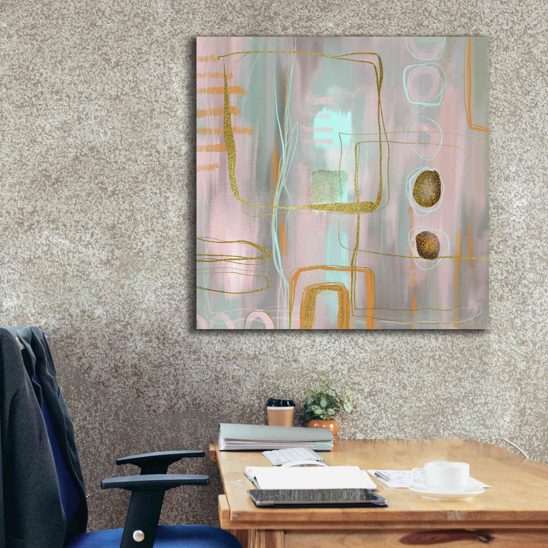 'Faded Elegance' by Andrea Haase Giclee Canvas Wall Art,37 x 37