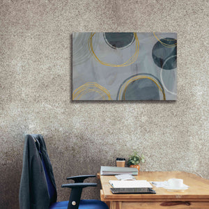 'Golden Line Abstraction' by Andrea Haase Giclee Canvas Wall Art,40 x 26