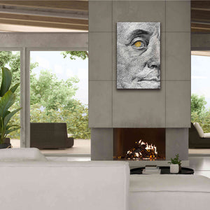 'Money Rules The World' by Andrea Haase Giclee Canvas Wall Art,26 x 40