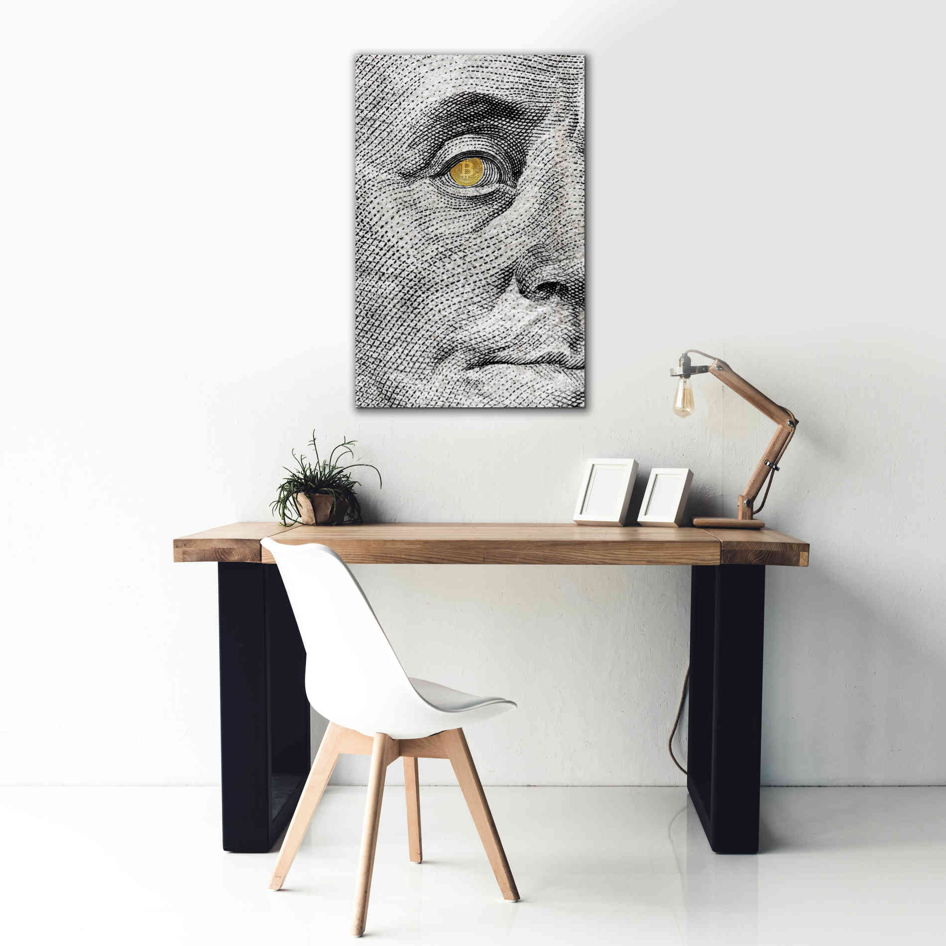 'Money Rules The World' by Andrea Haase Giclee Canvas Wall Art,26 x 40