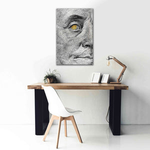 'Money Rules The World' by Andrea Haase Giclee Canvas Wall Art,26 x 40