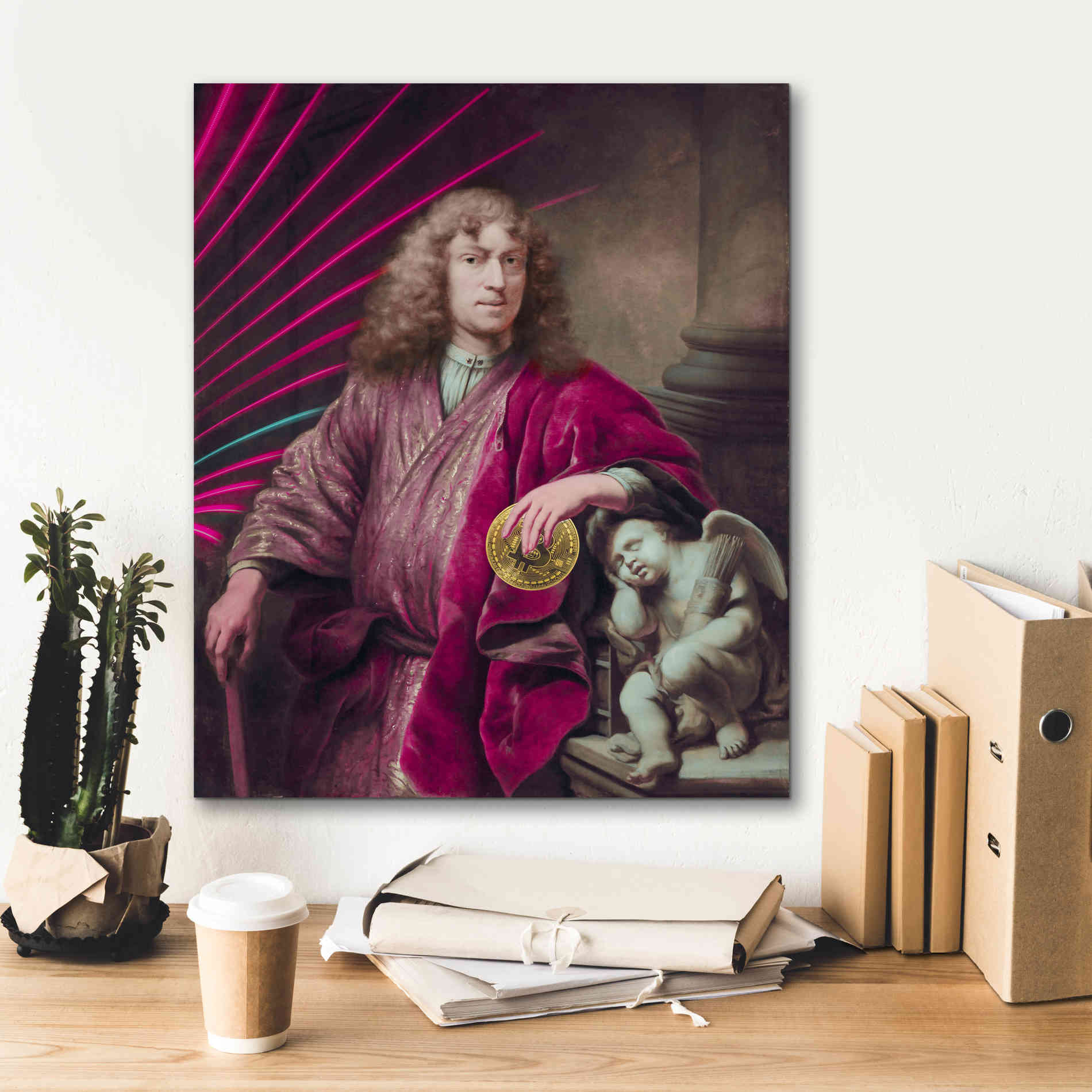 'History Meets Future I' by Andrea Haase Giclee Canvas Wall Art,20 x 24