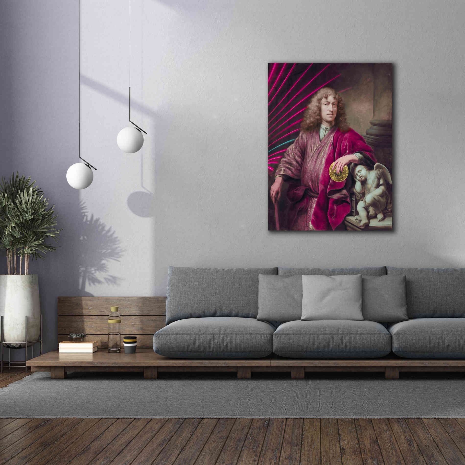 'History Meets Future I' by Andrea Haase Giclee Canvas Wall Art,40 x 54
