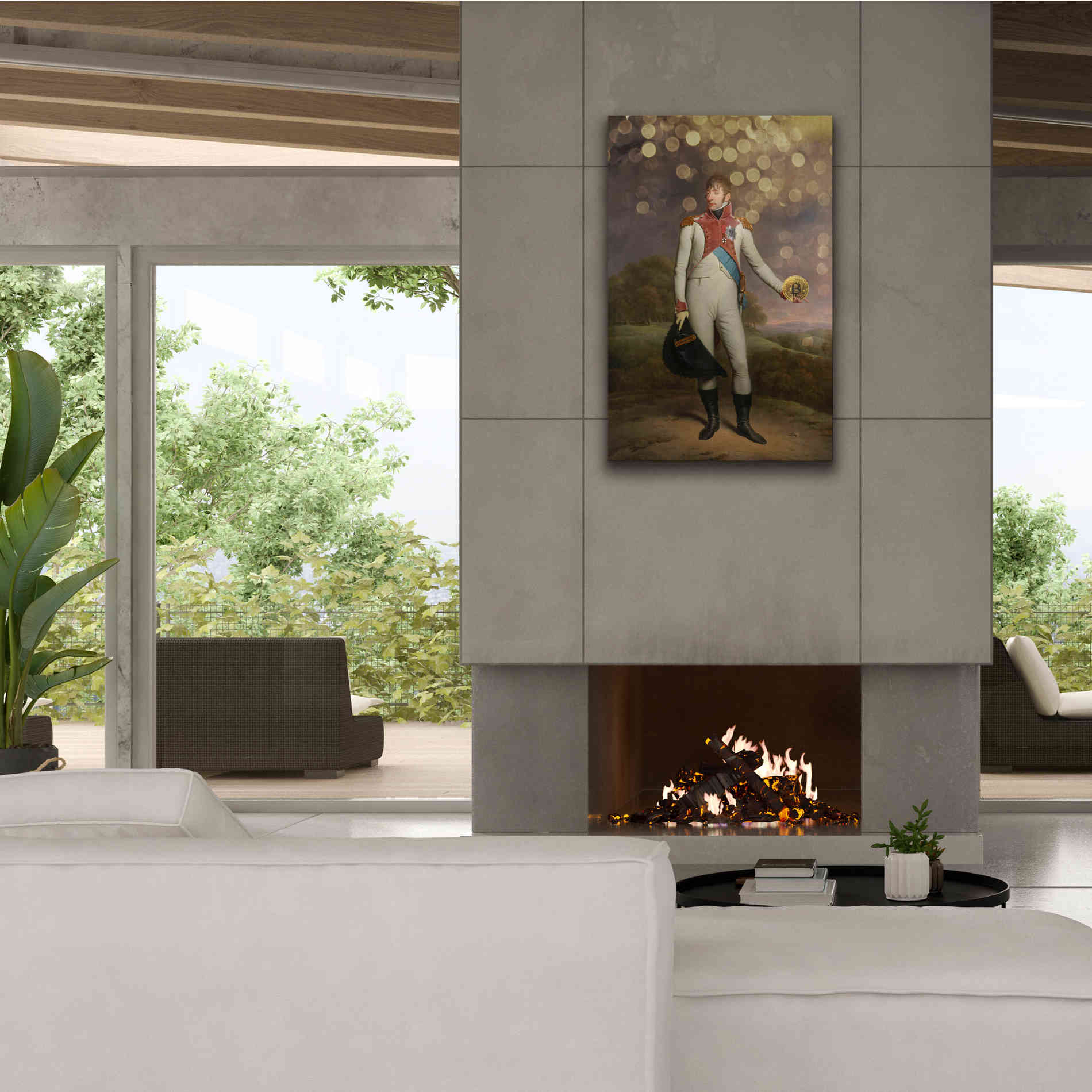 'History Meets Future II' by Andrea Haase Giclee Canvas Wall Art,26 x 40