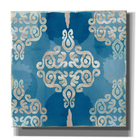 'Royal Blue Tile II' by Flora Kouta Giclee Canvas Wall Art