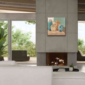 'Earthenware Pots I' by Flora Kouta Giclee Canvas Wall Art,26 x 26