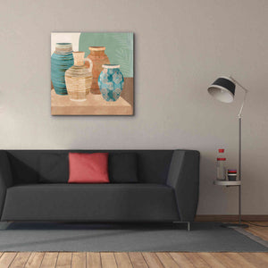 'Earthenware Pots I' by Flora Kouta Giclee Canvas Wall Art,37 x 37