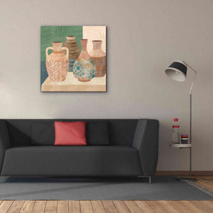 'Earthenware Pots III' by Flora Kouta Giclee Canvas Wall Art,37 x 37
