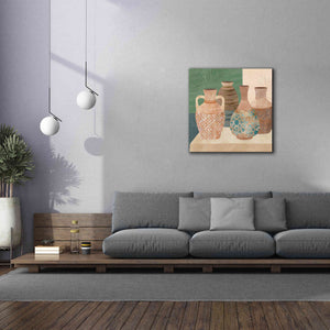 'Earthenware Pots III' by Flora Kouta Giclee Canvas Wall Art,37 x 37