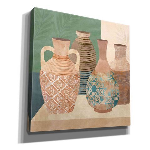 Image of 'Earthenware Pots III' by Flora Kouta Giclee Canvas Wall Art