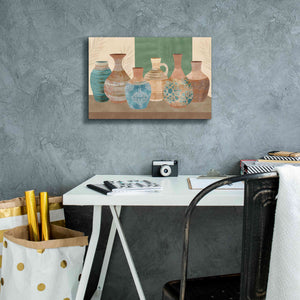 'Earthenwared Pots IV' by Flora Kouta Giclee Canvas Wall Art,18 x 12