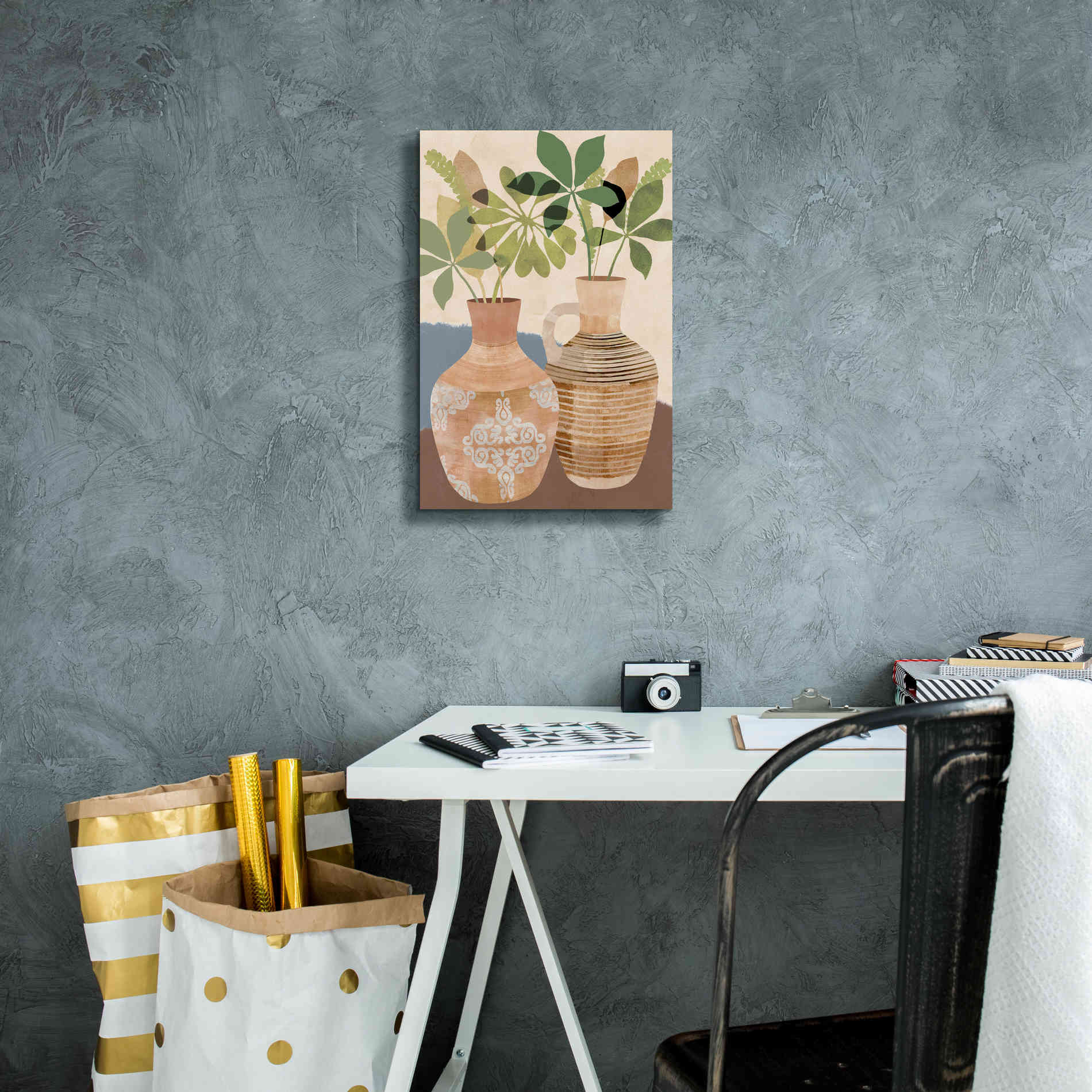 'Boho Still Life II' by Flora Kouta Giclee Canvas Wall Art,12 x 18