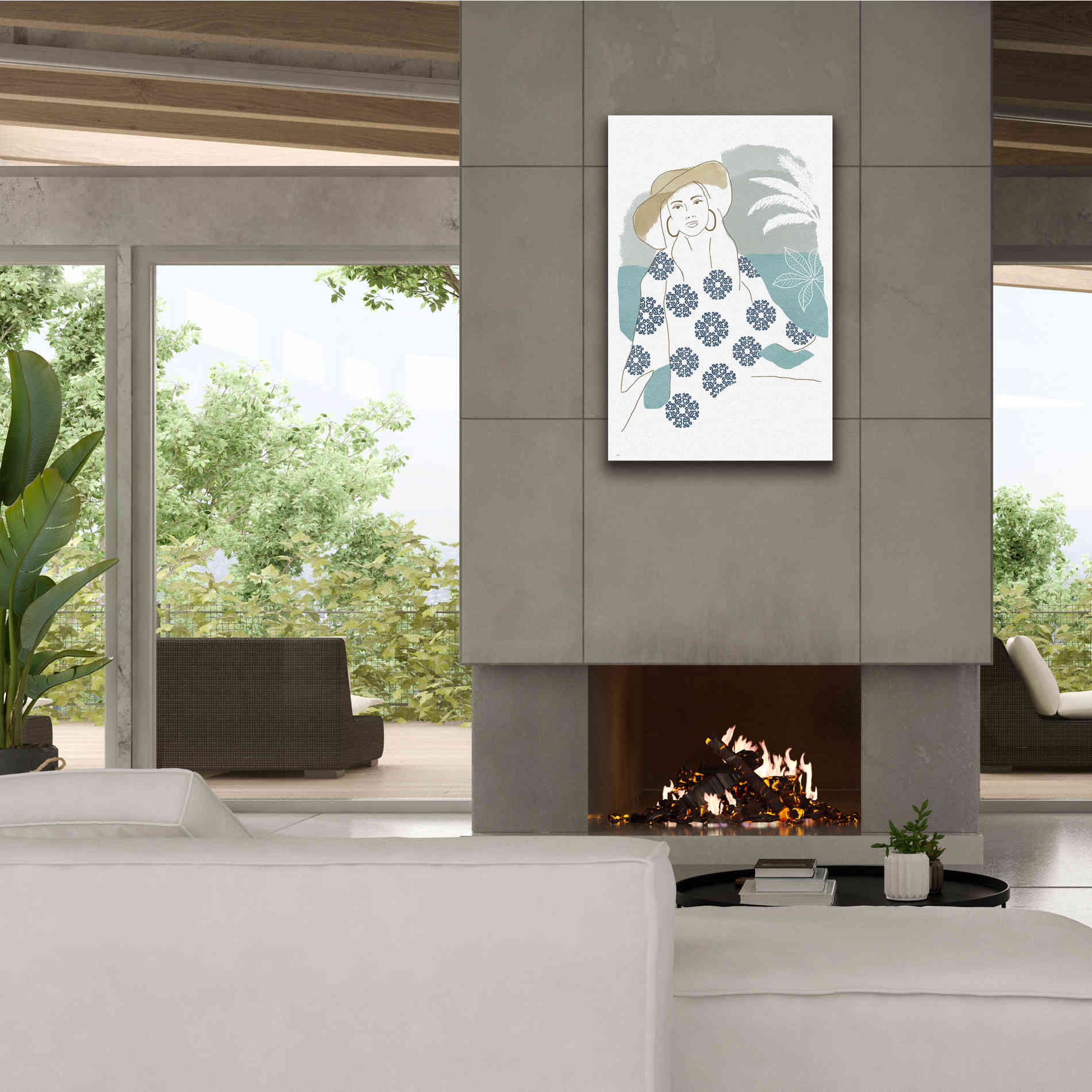 'Cap Esterel I' by Flora Kouta Giclee Canvas Wall Art,26 x 40