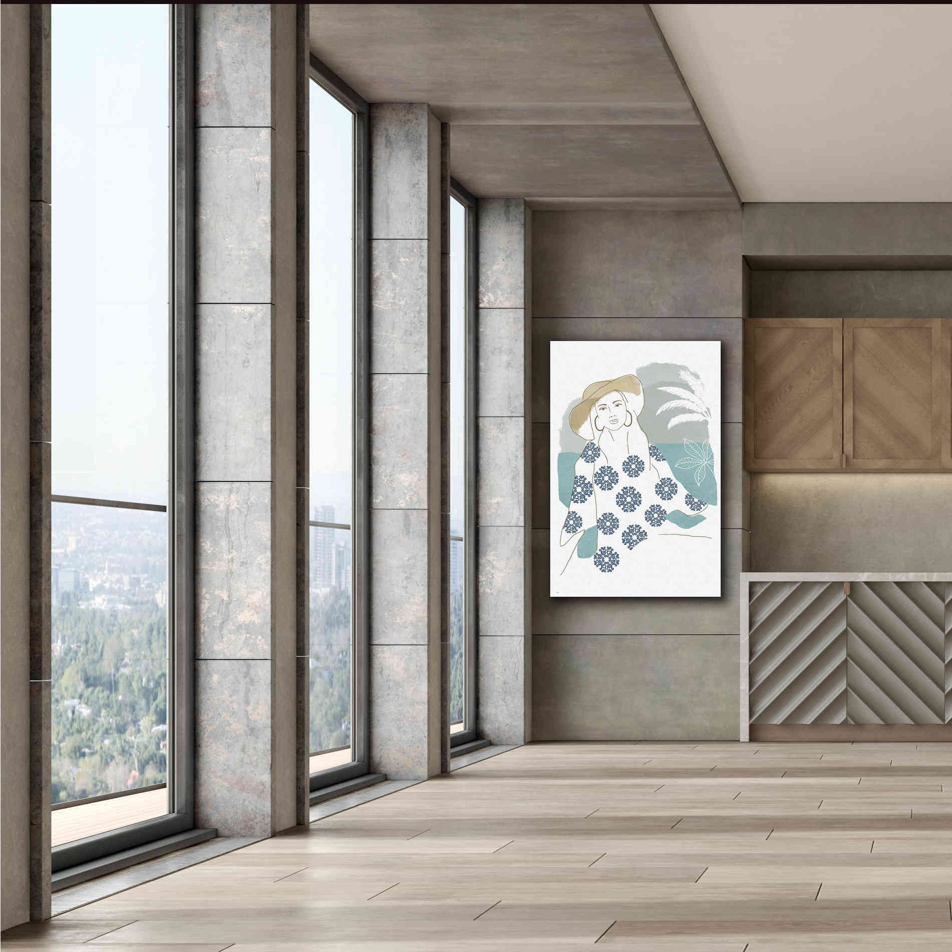 'Cap Esterel I' by Flora Kouta Giclee Canvas Wall Art,40 x 60