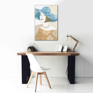 'Chapeau Boho II' by Flora Kouta Giclee Canvas Wall Art,26 x 40