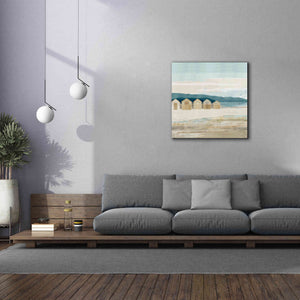 'Stone Bay Huts I' by Flora Kouta Giclee Canvas Wall Art,37 x 37