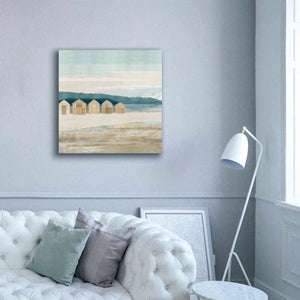 'Stone Bay Huts I' by Flora Kouta Giclee Canvas Wall Art,37 x 37