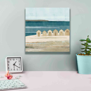 'Stone Bay Huts III' by Flora Kouta Giclee Canvas Wall Art,12 x 12