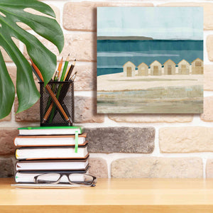 'Stone Bay Huts III' by Flora Kouta Giclee Canvas Wall Art,12 x 12