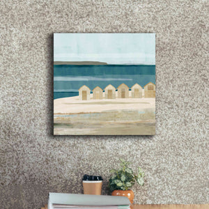 'Stone Bay Huts III' by Flora Kouta Giclee Canvas Wall Art,18 x 18