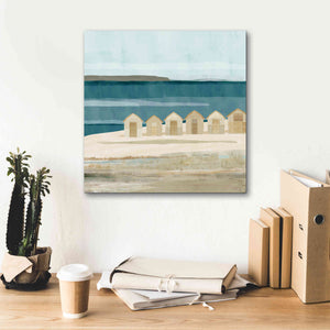 'Stone Bay Huts III' by Flora Kouta Giclee Canvas Wall Art,18 x 18