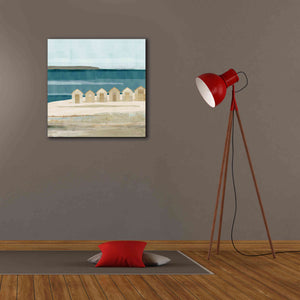 'Stone Bay Huts III' by Flora Kouta Giclee Canvas Wall Art,26 x 26