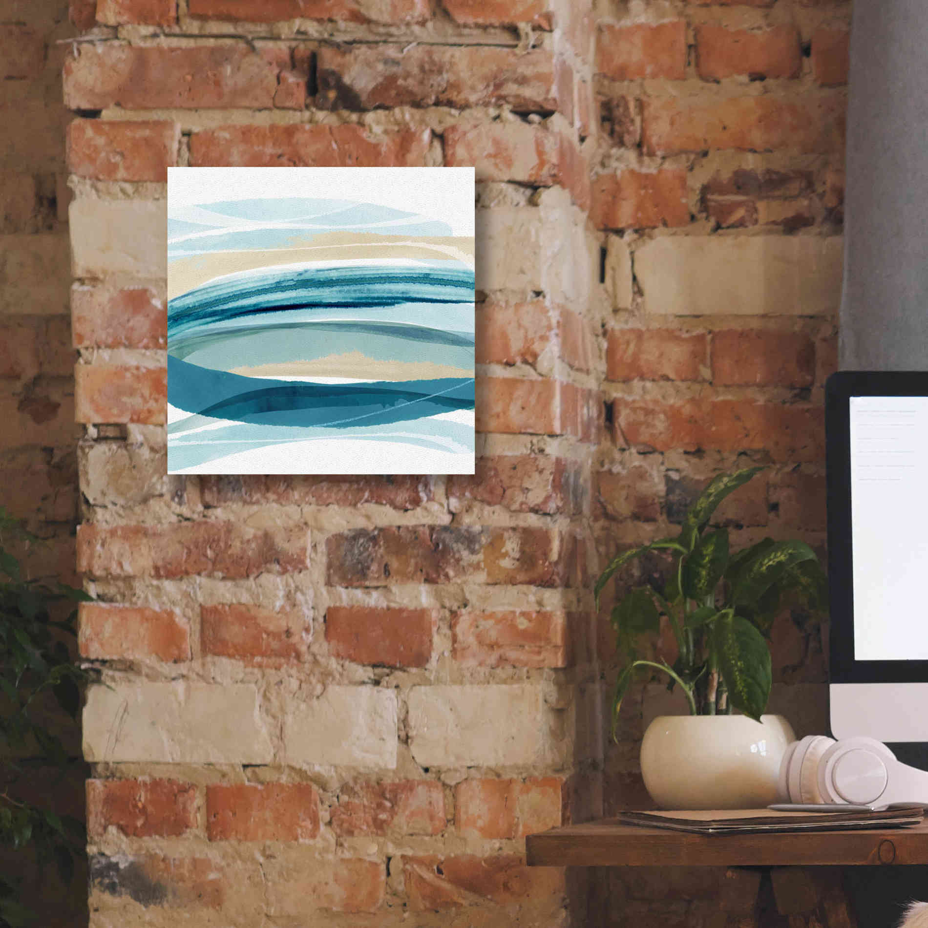 'Cirrus Flow I' by Flora Kouta Giclee Canvas Wall Art,12 x 12