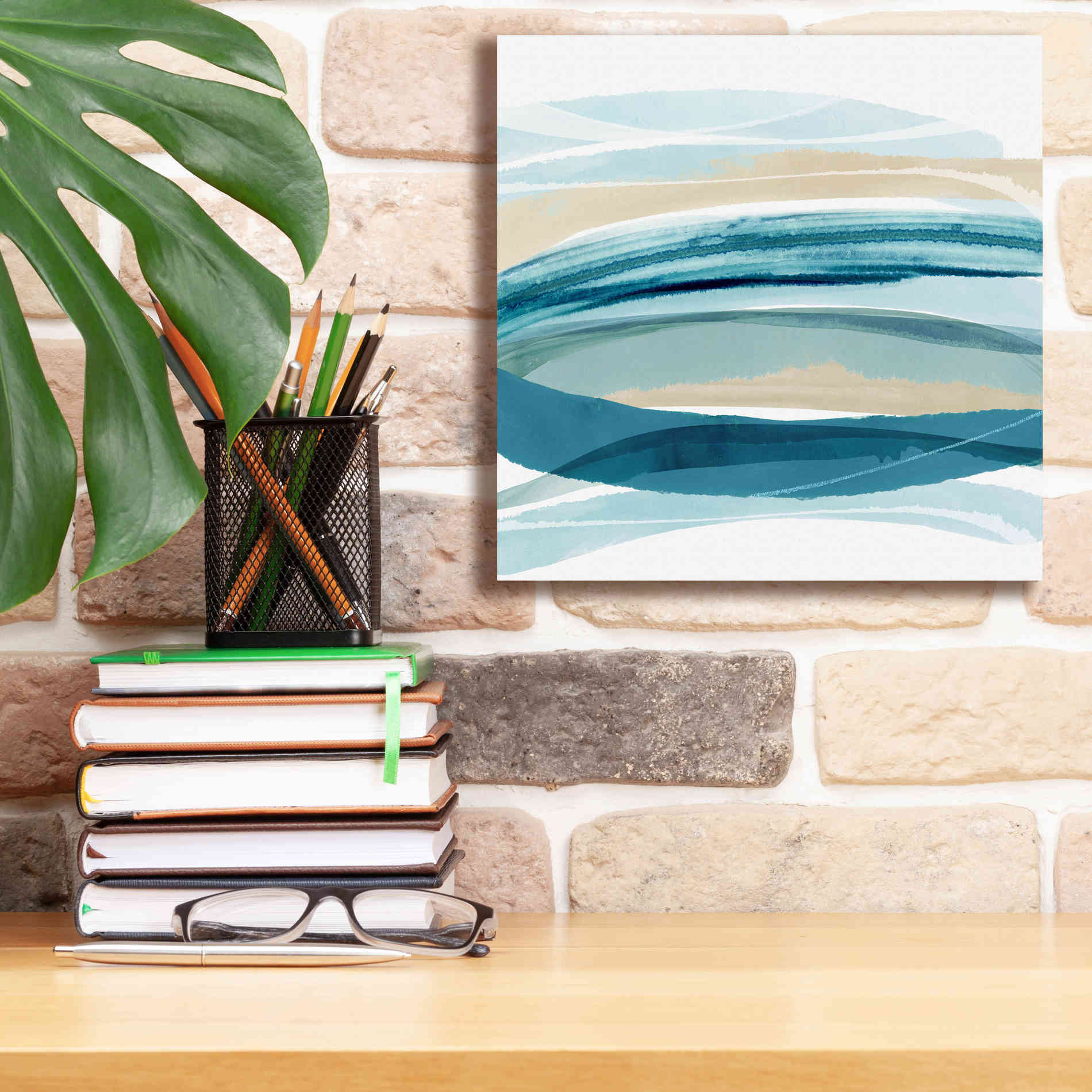 'Cirrus Flow I' by Flora Kouta Giclee Canvas Wall Art,12 x 12