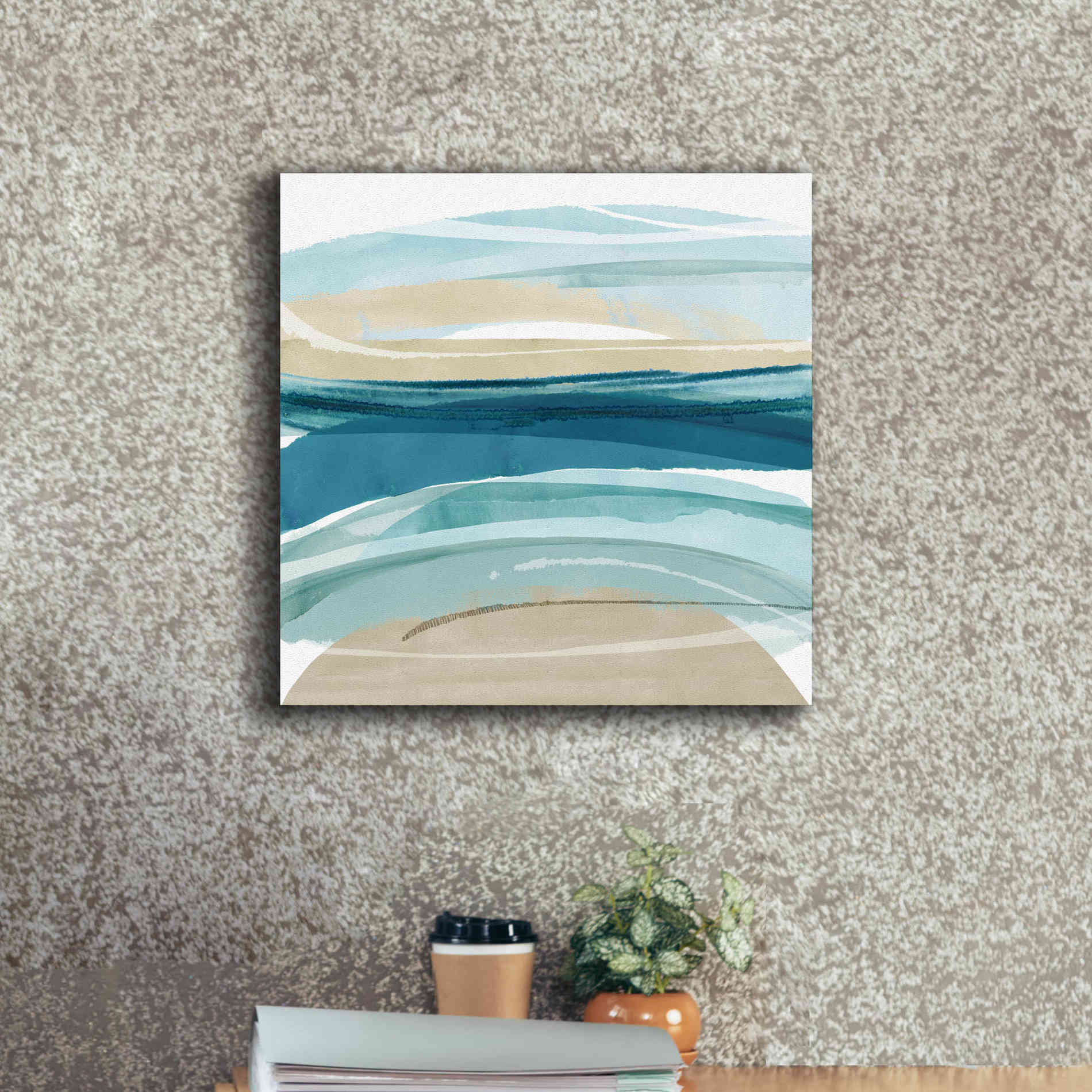 'Cirrus Flow II' by Flora Kouta Giclee Canvas Wall Art,18 x 18