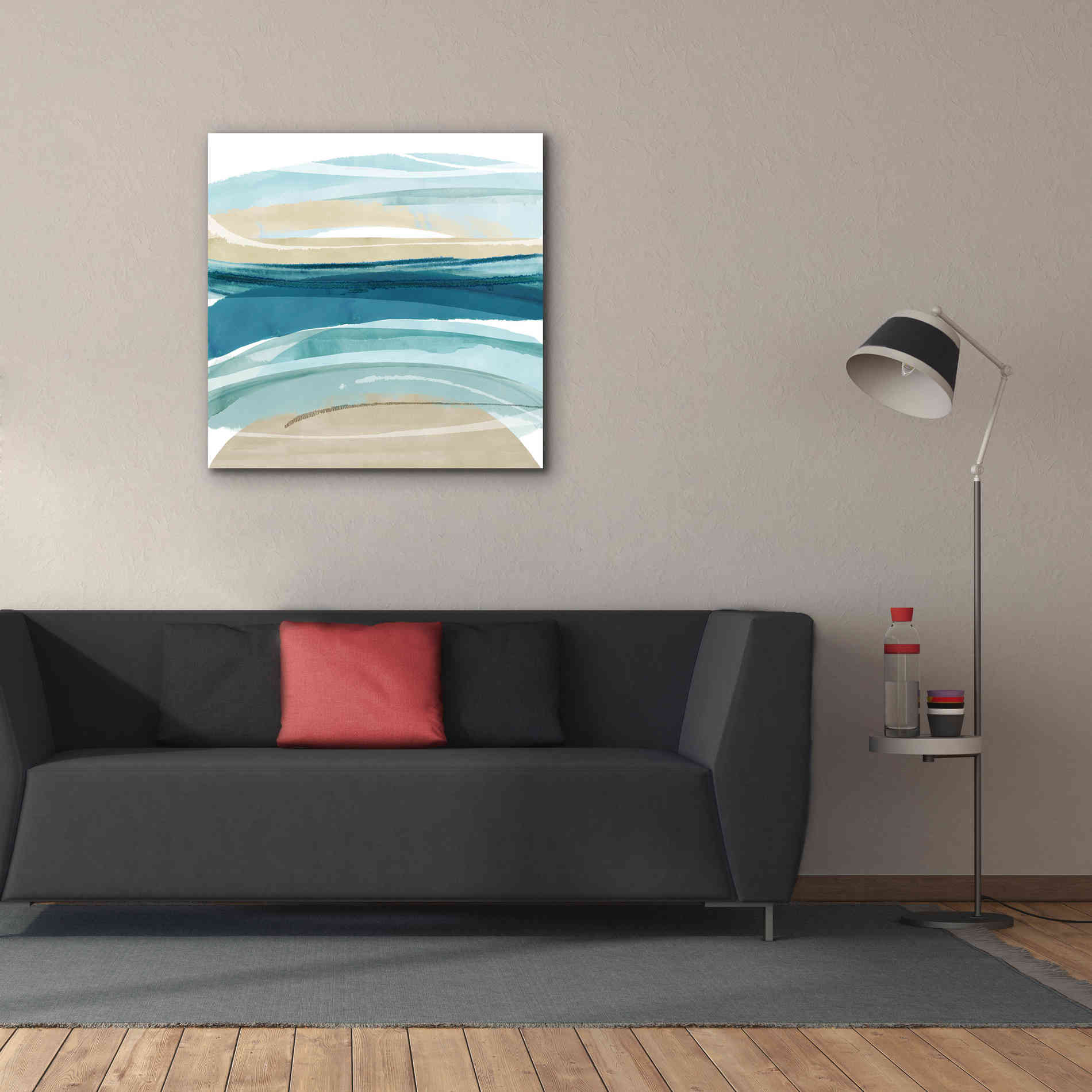 'Cirrus Flow II' by Flora Kouta Giclee Canvas Wall Art,37 x 37