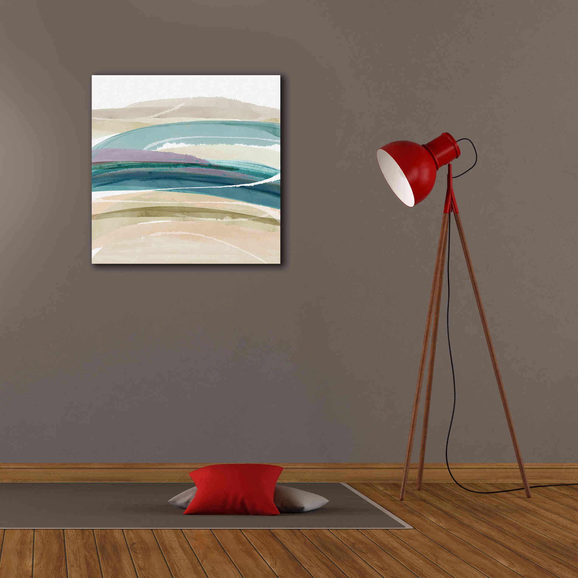 'Cirrus Flow III' by Flora Kouta Giclee Canvas Wall Art,26 x 26