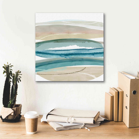 Image of 'Cirrus Flow IV' by Flora Kouta Giclee Canvas Wall Art,18 x 18