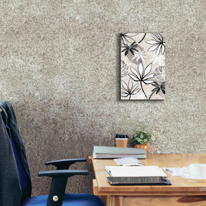 'Monochrome Flowers I' by Flora Kouta Giclee Canvas Wall Art,12 x 18