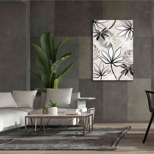 'Monochrome Flowers I' by Flora Kouta Giclee Canvas Wall Art,40 x 60