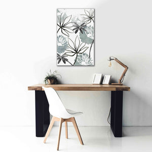'Monochrome Flowers II' by Flora Kouta Giclee Canvas Wall Art,26 x 40