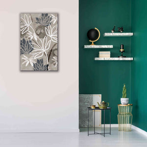 'Monochrome Flowers IV' by Flora Kouta Giclee Canvas Wall Art,26 x 40