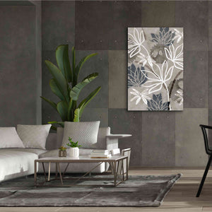 'Monochrome Flowers IV' by Flora Kouta Giclee Canvas Wall Art,40 x 60