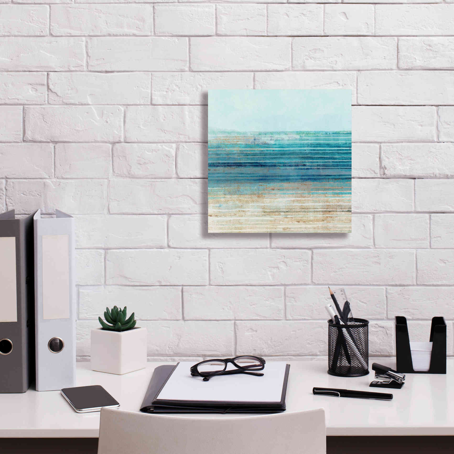 'Ocean Daydream I' by Flora Kouta Giclee Canvas Wall Art,12 x 12