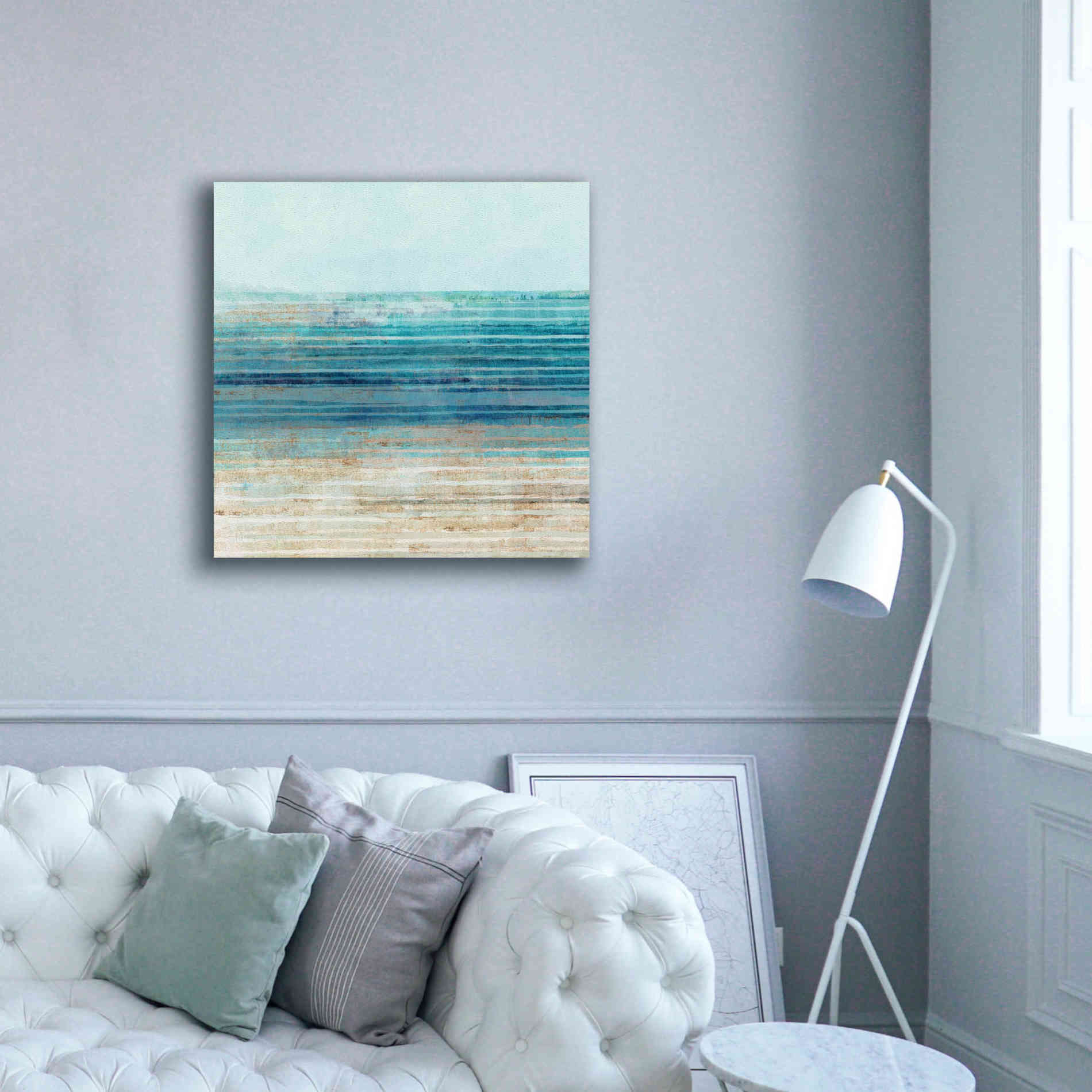 'Ocean Daydream I' by Flora Kouta Giclee Canvas Wall Art,37 x 37