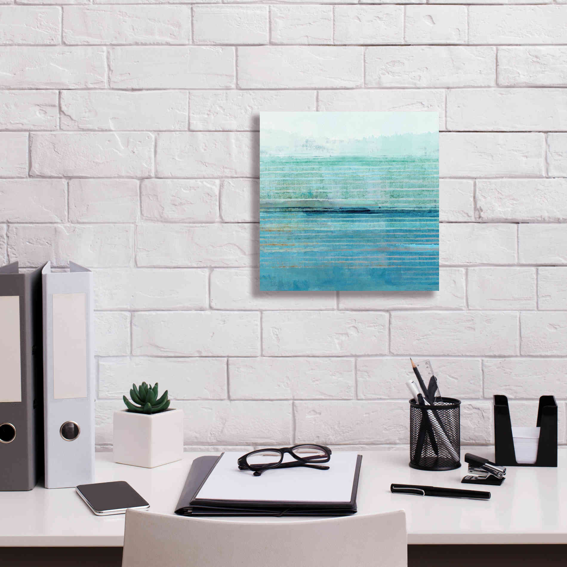 'Ocean Daydream II' by Flora Kouta Giclee Canvas Wall Art,12 x 12