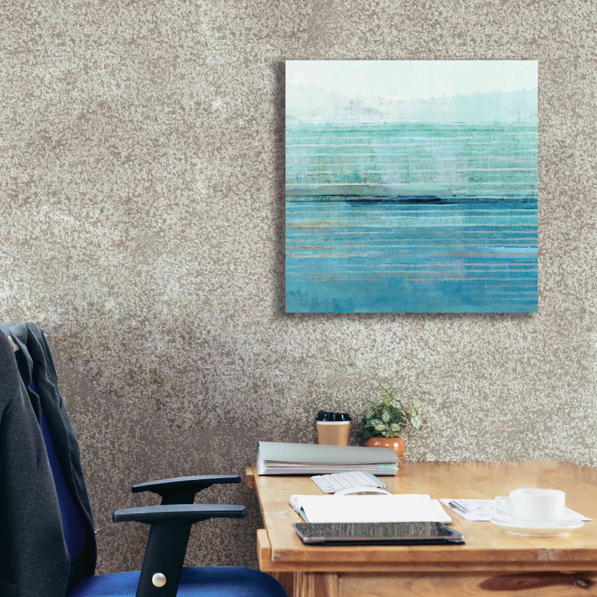 'Ocean Daydream II' by Flora Kouta Giclee Canvas Wall Art,26 x 26