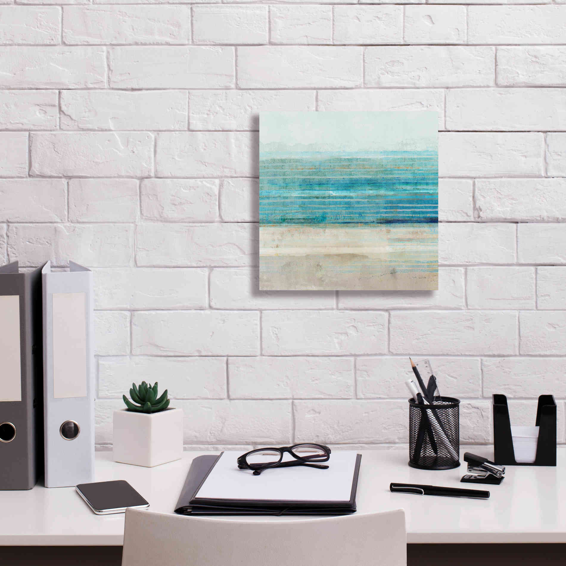 'Ocean Daydream III' by Flora Kouta Giclee Canvas Wall Art,12 x 12