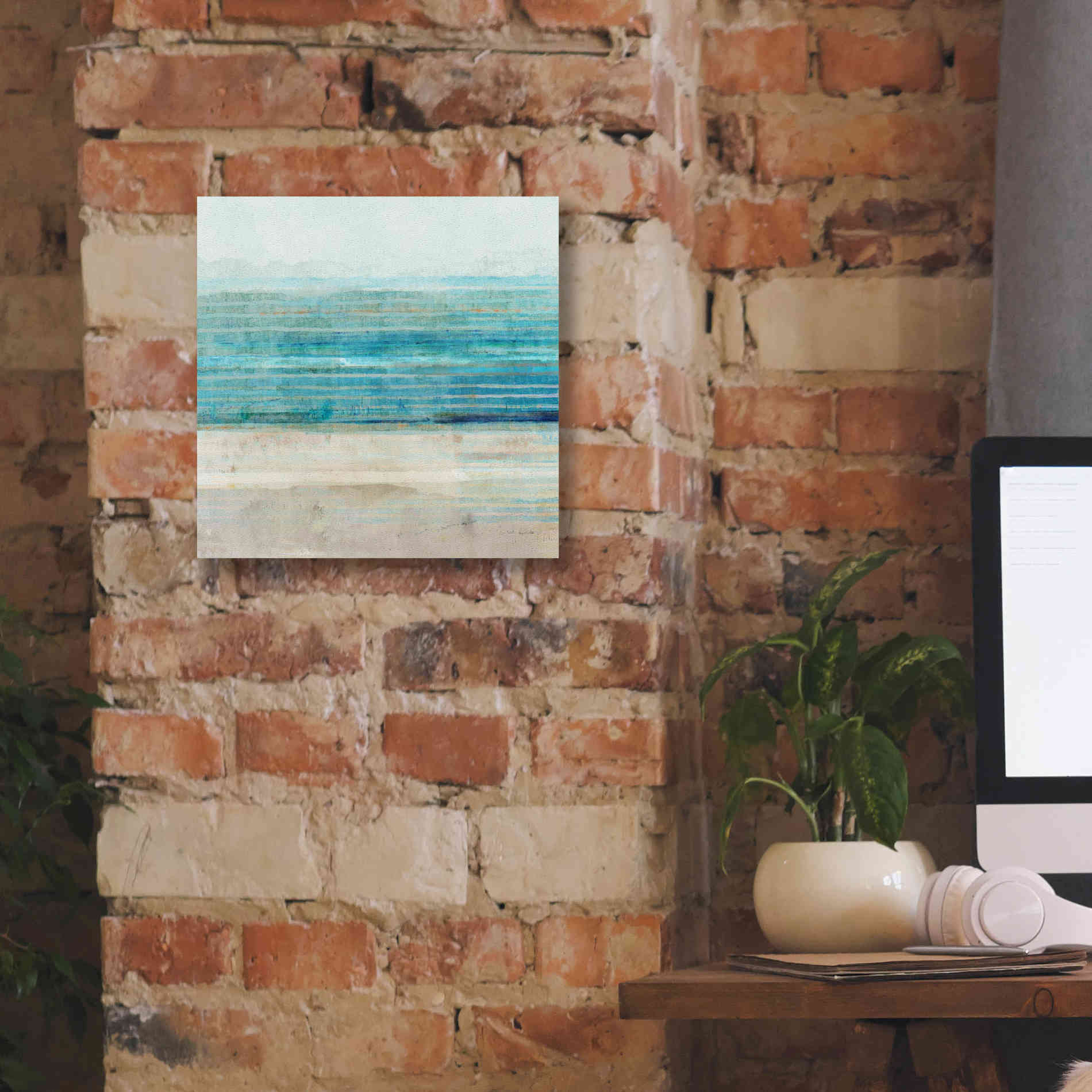 'Ocean Daydream III' by Flora Kouta Giclee Canvas Wall Art,12 x 12